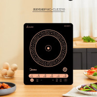 美的(Midea) MC-CLE2210 家用电磁炉2200w触摸式速黑晶面板4D防水(炒锅)
