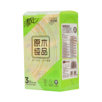 清风BR38SC2 200抽2层 48包/箱 小原木抽纸面巾纸餐巾纸