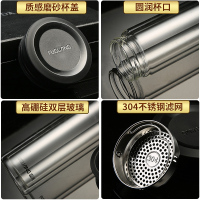 富光G1613-sp-320 320ml 致格双层玻璃杯水杯泡茶杯