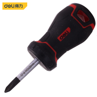 得力(deli) S2带磁性十字螺丝刀螺丝批十字改锥起子PH2x38mm DL3459