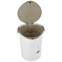 茶花 1521 8.8L 茶水茶渣垃圾桶 弹盖式茶叶干湿分离加厚废水桶