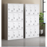 仓迪 加厚六门更衣柜 CD-064H 员工储物柜带锁铁皮柜鞋柜多门碗柜宿舍柜子存包柜1800X900X420mm