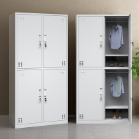 仓迪 四门更衣柜 CD-061 员工储物柜带锁铁皮柜鞋柜多门碗柜宿舍柜子存包柜1800X850X420mm