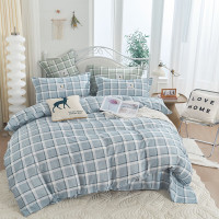 洁丽雅CP1732 舒柔磨毛四件套 200*230 花色随机或备注(公差±20mm)