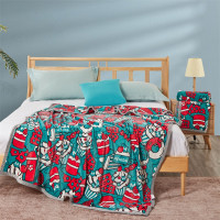 洁丽雅CP1021 100*150cm 法兰绒毯毛毯 花色随机或备注