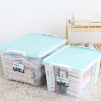 茶花B28002 66.3*51.8*36.5cm 86L 雅巧透明收纳箱储物箱