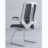 仓迪 CD-PDD01白 塑料加铝合金会议椅弓形椅培训椅网椅 办公椅 电脑椅颜色可选