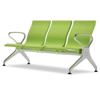 仓迪 GY-008 PU连排椅公共等候椅联排坐椅 三人位 670*820*1760MM (±20MM)