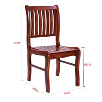 仓迪 CD-HD120五条椅办公椅会议椅木质餐椅靠背椅 400*450*900mm±5CM胡桃色