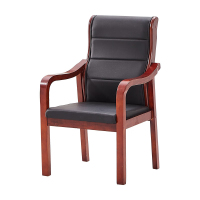 仓迪 CD-HD125 耳朵椅 会议椅子职员椅实木椅办公椅 500*620*1000 胡桃色 公差 ±5cm