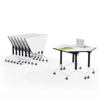 仓迪 CD-PD1915 钢木结合培训桌折叠桌长条桌会议桌活动拼接桌