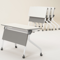 仓迪 CD-PD1606 钢木结合培训桌折叠桌长条桌会议桌活动拼接桌