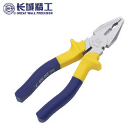 长城钢丝钳老虎钳电工钳子多功能手钳工业级虎口钳200mm7/8寸 7寸CRV欧式亚光钢丝钳211027