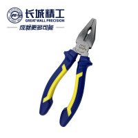 长城精工 老虎钳 欧式工业级钢丝钳手钳工业级平口钳子 160mm 6英寸 211566
