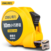 得力(deli) 10m*25mm小巧款钢卷尺盒尺伸缩尺公制 DL9010S
