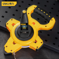 得力(deli) 三倍速架式钢卷尺手提插尺工程测量尺子30mx12.5mm DL9030G