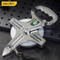 得力(deli)架式玻璃纤维尺铁壳100mx12.5mm 卷尺布尺测量工具皮尺手提尺米尺 DL91100