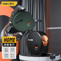 得力(deli)home系列3m硅胶钢卷尺盒尺伸缩尺拉尺木工尺钢尺炫彩橙 HT8316C