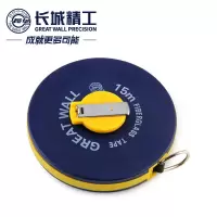 长城精工 皮尺 软尺纤维卷尺盒式卷尺操场盘式纤维尺 15米 100904