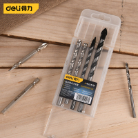 得力(deli)麻花钻瓷砖钻批头电钻冲击钻头打孔7件套 DH-MHZ007-JH1