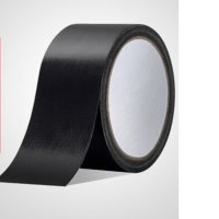 册宣 48mm*20米 布基胶带 地毯胶带 密封胶带 强力防水 无痕 黑色6卷装 单位:组
