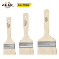 得力(deli) 羊毛刷3件套2寸3寸4寸乳胶漆内墙面漆防水涂料油漆刷子软毛清洁墙漆刷墙工具套装 DL528101