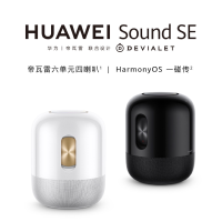 华为 sound se智能蓝牙音箱帝瓦雷低音炮音响电脑家用户外播放器语音ai小艺x 黑色(官方标配 不带音频线)