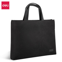 得力(deli) 63752 公文包 商务男女职业文件袋事务包文件包 文件保护 便携涤纶手提袋 简约款