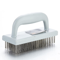 册宣 不锈钢丝刷 金属除锈除漆清洁打磨抛光钢丝刷 方形313