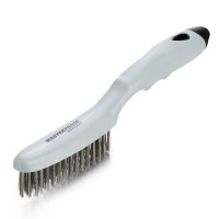 册宣 不锈钢丝刷 金属除锈除漆清洁打磨抛光钢丝刷 直柄314