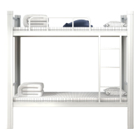 仓迪 CD-1200上下铺高低床铁床双层床双层宿舍床寝室床 2000*宽1200*高1800(±20MM)