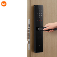 小米 1S智能门锁 指纹锁电子锁密码锁防盗门锁 碳素黑