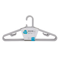 茶花 0731 1组5只装 塑料衣架加厚衣撑防滑衣挂成人衣架无痕服装店衣架晾晒 颜色随机