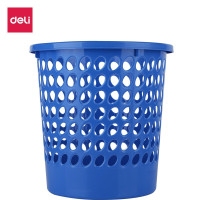 得力(deli)9556 优质耐用圆纸篓网状垃圾桶 单位:个