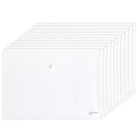 齐心C310A透明防反光按扣文件袋(全国)