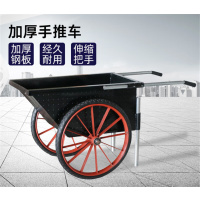 册宣加厚手推车 工地翻斗车灰斗车 建筑工程两轮手推车 中号实心轮翻斗车 黑色 (全国)