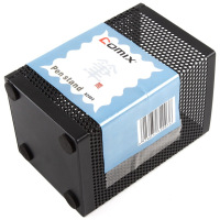 齐心(Comix)笔筒 金属网格办公用品工具黑色B2003(全国)