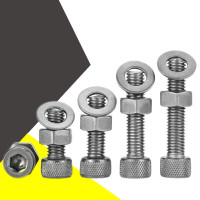 册宣M16内六角钛螺丝平垫螺母套装TA2纯钛螺栓Gr2钛合金杯头螺钉组合 光杯M16*25配平母 1个价格