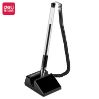 得力(deli)0.5mm旋转台笔中性笔单支柜台桌面专用可粘贴台式(全国)