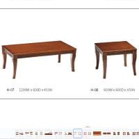 颂泰 HK/H-07 长角茶几茶桌方几茶台边几角几 胡桃色/红檀色