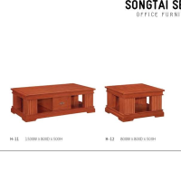 颂泰 HK/H-11 长角茶几茶桌方几茶台边几角几 胡桃色/红檀色