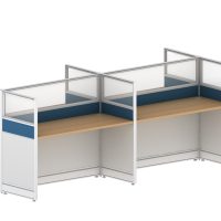 国景P-LZ-28T4四人位屏风卡座职员办公桌//