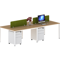 国景P-LZ-GA24对坐四人位办公桌职员桌屏风卡座财务桌//