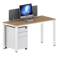 国景P-LZ-DA12单边单人位办公桌职员桌屏风卡座财务桌//