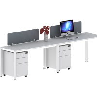 国景P-LZ-DB14单边单人位办公桌职员桌屏风卡座财务桌//