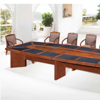 颂泰 HK/D-3748 会议桌长桌贴实木皮会议台油漆 胡桃色/红檀色 //