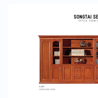 颂泰 HK/E-4907 文件柜资料档案柜办公室书柜子带门储物柜 胡桃色/红檀色 //
