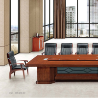 颂泰 HK/D-8160 会议桌长桌贴实木皮会议台油漆 胡桃色/红檀色 //