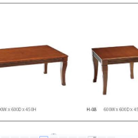 颂泰 HK/H-07 长角茶几茶桌方几茶台边几角几 胡桃色/红檀色 //