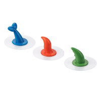 茶花 小尾巴卡通无痕粘钩3个装 (121014) //